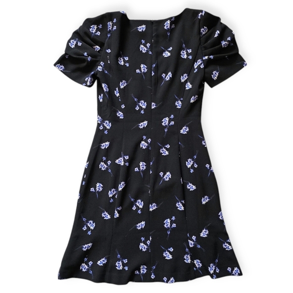 Club Monaco Lenoria Mini Dress, Black Floral, Women's Size 00 - Picture 7 of 9